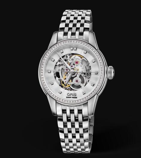 Oris Artelier Skeleton Diamonds 31mm Replica Watch 01 560 7687 4919-07 8 14 77
